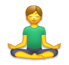 Man in Lotus Position on LG Velvet
