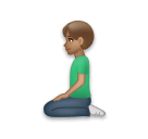 Man Kneeling: Medium Skin Tone on LG Velvet
