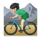 Man Mountain Biking: Light Skin Tone on LG Velvet