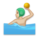 Man Playing Water Polo: Medium-Light Skin Tone on LG Velvet