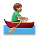 Man Rowing Boat: Medium Skin Tone on LG Velvet