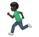 Man Running: Dark Skin Tone on LG Velvet