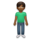 Man Standing: Medium-Dark Skin Tone on LG Velvet