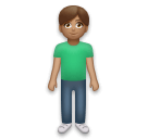 Man Standing: Medium Skin Tone on LG Velvet