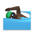 Man Swimming: Dark Skin Tone on LG Velvet
