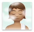 Person in Steamy Room: Medium Skin Tone on LG Velvet