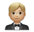 Person in Tuxedo: Medium-Light Skin Tone on LG Velvet