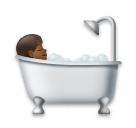 Person Taking Bath: Medium-Dark Skin Tone on LG Velvet