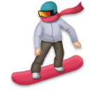 Snowboarder: Light Skin Tone on LG Velvet