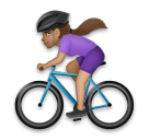 Woman Biking: Medium Skin Tone on LG Velvet