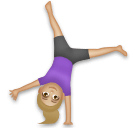 Woman Cartwheeling: Medium-Light Skin Tone on LG Velvet