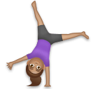 Woman Cartwheeling: Medium Skin Tone on LG Velvet