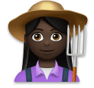 Woman Farmer: Dark Skin Tone on LG Velvet