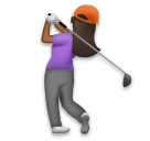 Woman Golfing: Medium-Dark Skin Tone on LG Velvet