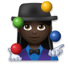 Woman Juggling: Dark Skin Tone on LG Velvet