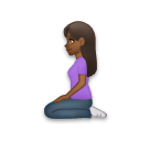 Woman Kneeling: Medium-Dark Skin Tone on LG Velvet