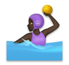 Woman Playing Water Polo: Dark Skin Tone on LG Velvet