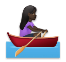 Woman Rowing Boat: Dark Skin Tone on LG Velvet
