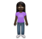 Woman Standing: Dark Skin Tone on LG Velvet