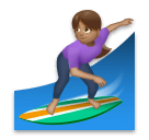 Woman Surfing: Medium Skin Tone on LG Velvet