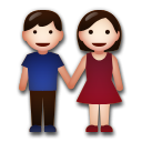 Woman and Man Holding Hands on LG G4