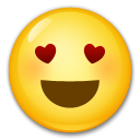 Smiling Face with Heart-Eyes on LG G4