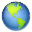 Globe Showing Americas on LG G5