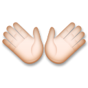 Open Hands: Light Skin Tone on LG G5