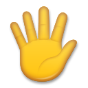 Hand with Fingers Splayed on LG G5