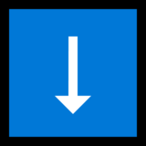 Down Arrow on Microsoft Windows 10 Fall Creators Update