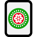 Mahjong Tile One of Circles on Microsoft Windows 10 April 2018 Update