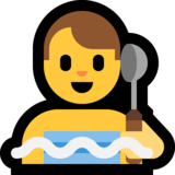 Man in Steamy Room on Microsoft Windows 10 April 2018 Update