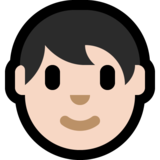 Person: Light Skin Tone on Microsoft Windows 10 October 2018 Update