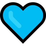 Blue Heart on Microsoft Windows 10 October 2018 Update