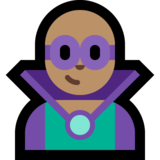 Man Supervillain: Medium Skin Tone on Microsoft Windows 10 October 2018 Update