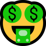Money-Mouth Face on Microsoft Windows 10 May 2019 Update
