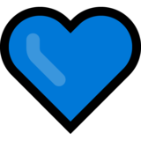 Blue Heart on Microsoft Windows 11