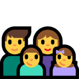 Family: Man, Woman, Boy, Girl on Microsoft Windows 11