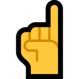 Index Pointing Up on Microsoft Windows 11