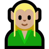 Man Elf: Medium-Light Skin Tone on Microsoft Windows 11