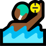 Man Playing Water Polo: Medium-Dark Skin Tone on Microsoft Windows 11