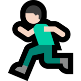 Man Running: Light Skin Tone on Microsoft Windows 11
