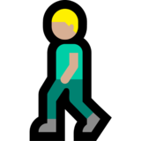 Man Walking: Medium-Light Skin Tone on Microsoft Windows 11