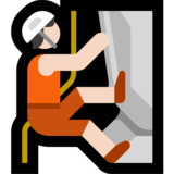 Person Climbing: Light Skin Tone on Microsoft Windows 11