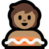 Person in Steamy Room: Medium Skin Tone on Microsoft Windows 11