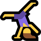 Woman Cartwheeling on Microsoft Windows 11
