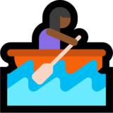 Woman Rowing Boat: Medium-Dark Skin Tone on Microsoft Windows 11