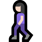 Woman Walking: Light Skin Tone on Microsoft Windows 11