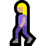 Woman Walking: Medium-Light Skin Tone on Microsoft Windows 11
