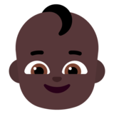 Baby: Dark Skin Tone on Microsoft Windows 11 November 2021 Update